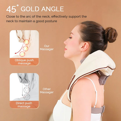 Wireless Electric Neck and Back Massage Shawl