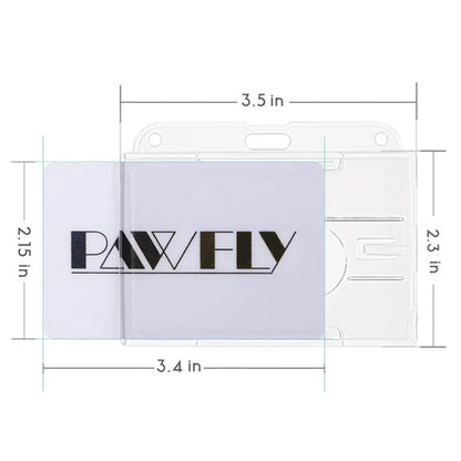 Transparent Multi-use Hard Plastic Badge Work ID Card Holder