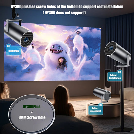 4K Android 1080P 1280*720P Full HD Home Theater Video Mini led Projector