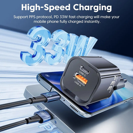 Type C Charger Portable High-Speed Charger for iPhone & Andriod