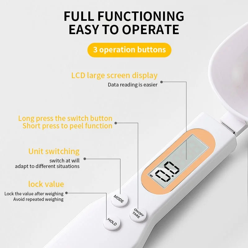 Mini Digital Kitchen Scale Electronic LCD Measuring Spoon