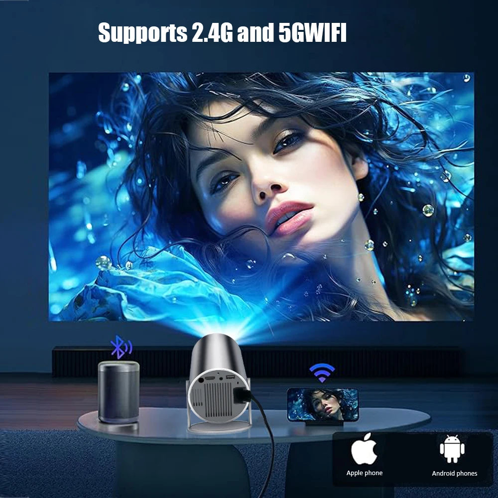 4K Android 1080P 1280*720P Full HD Home Theater Video Mini led Projector