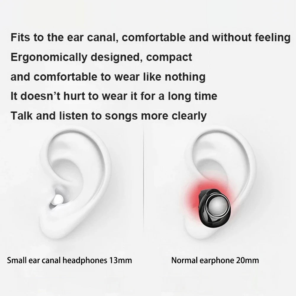 Invisible Mini Bluetooth Noise Reduction Earbuds