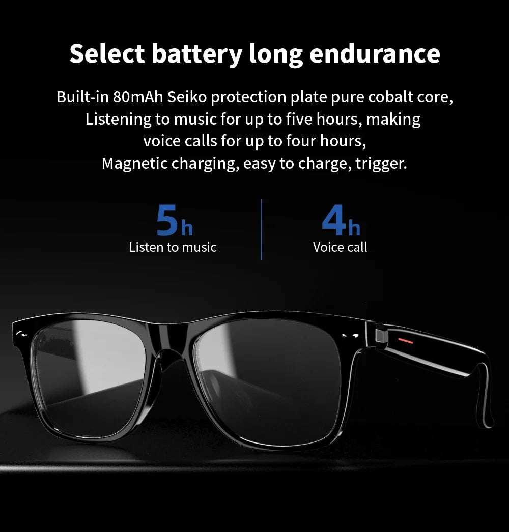 Wireless Bluetooth-compatible 5.0 Smart Sunglasses