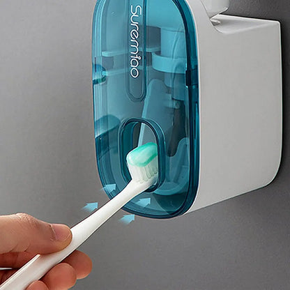 1 PCS Automatic Toothpaste Dispenser Bathroom Accessories Wall Mount Toothpaste Holder