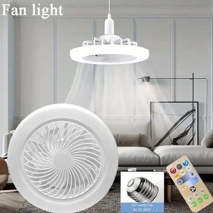 2-in-1 LED Fan Light LED Lamp Remote Control Wall Control Bedroom Light