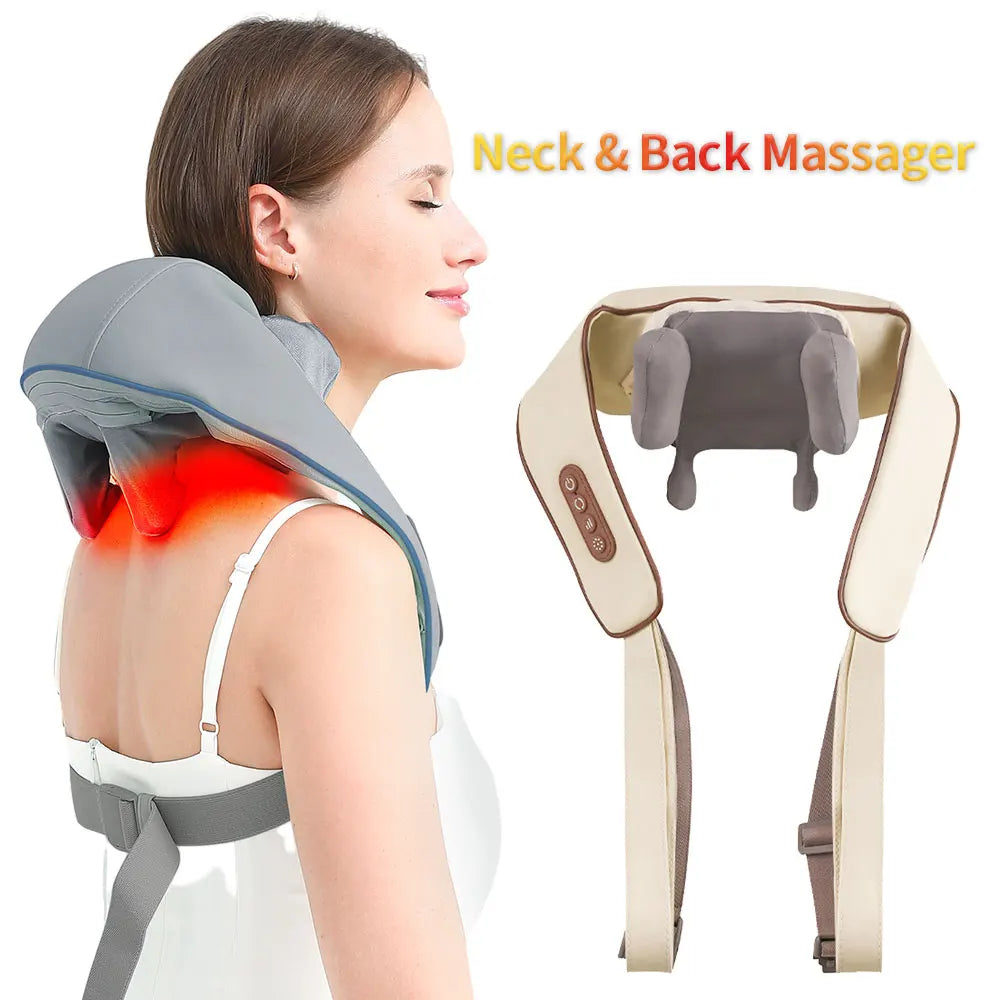 Wireless Electric Neck and Back Massage Shawl