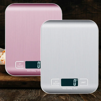 5kg/10kg Rechargeable LCD Display Stainless Steel Electronic Scale