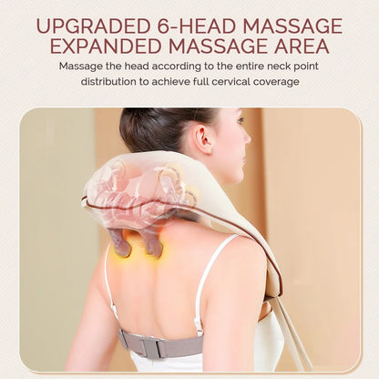 Wireless Electric Neck and Back Massage Shawl