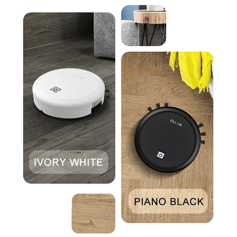 Robot Vacuum Cleaner Sweeping Dirt Disposal