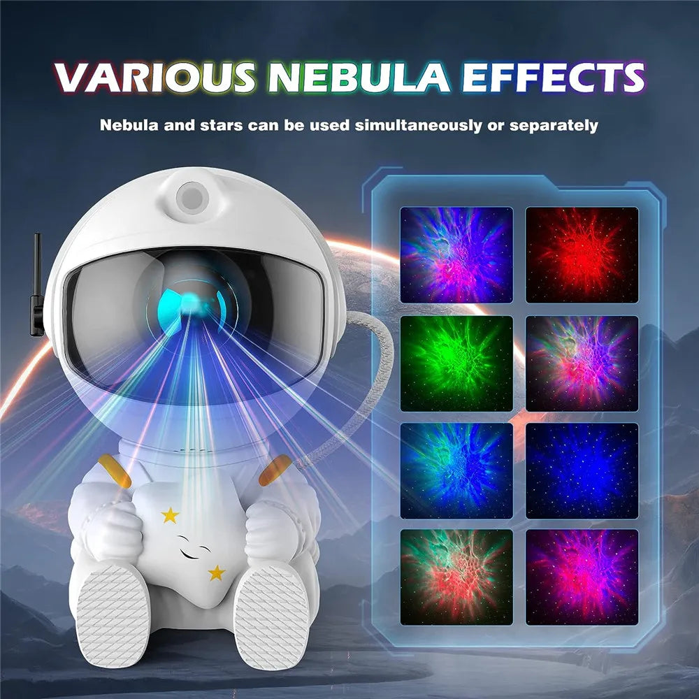 Astronaut Space Projector Starry Nebula Ceiling LED Lamp for Bedroom