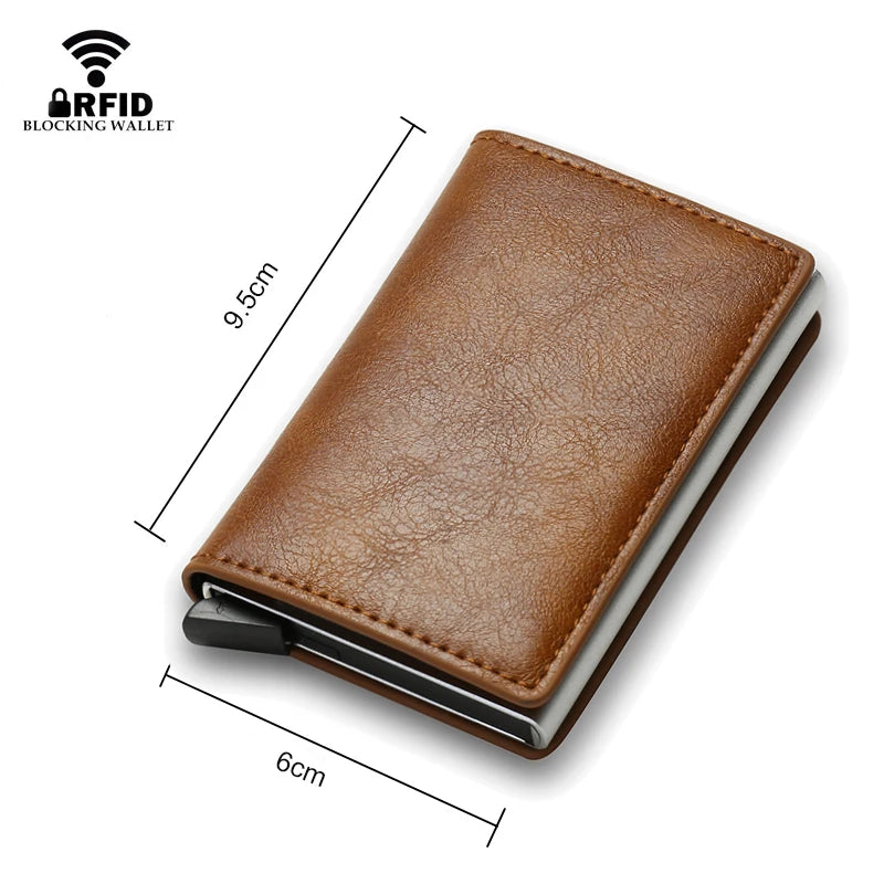 Anti Thief Rfid Credit Card Holder Smart Minimalist Wallet