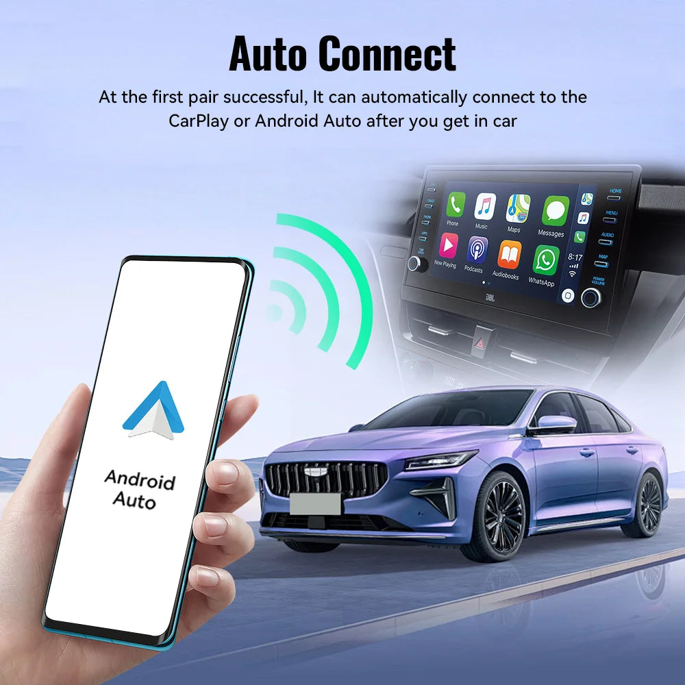 Wireless CarPlay Android Auto Wireless Adapter Smart Mini Universal Box