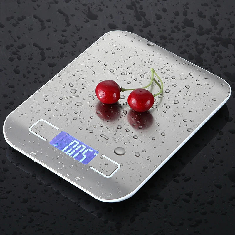 5kg/10kg Rechargeable LCD Display Stainless Steel Electronic Scale