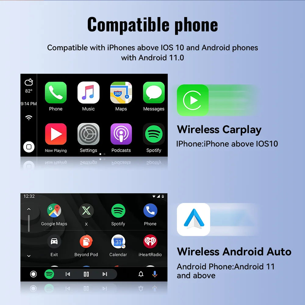 Wireless CarPlay Android Auto Wireless Adapter Smart Mini Universal Box