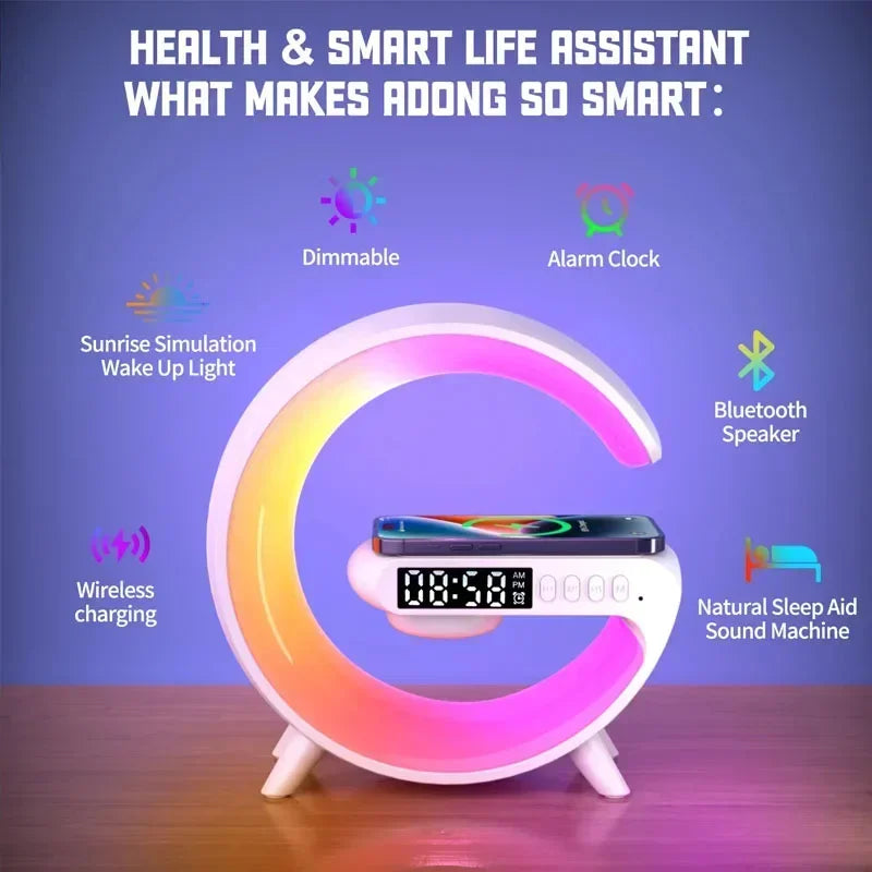 Multifunction Night Light 15W Fast Charging Station for iPhone & Android