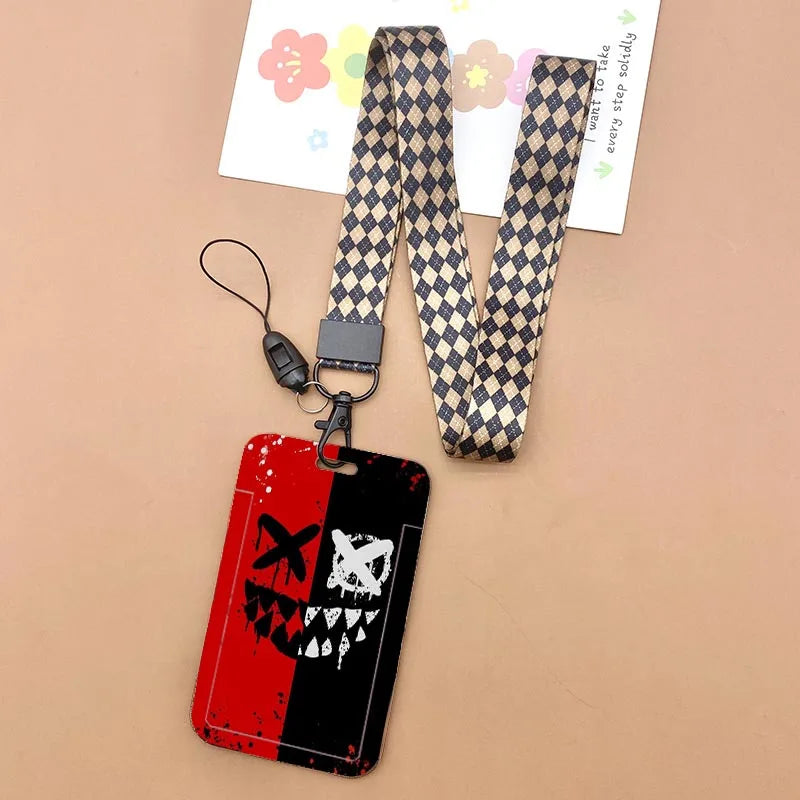 Cute Name Badge Card Holder Lanyard ID Card Case