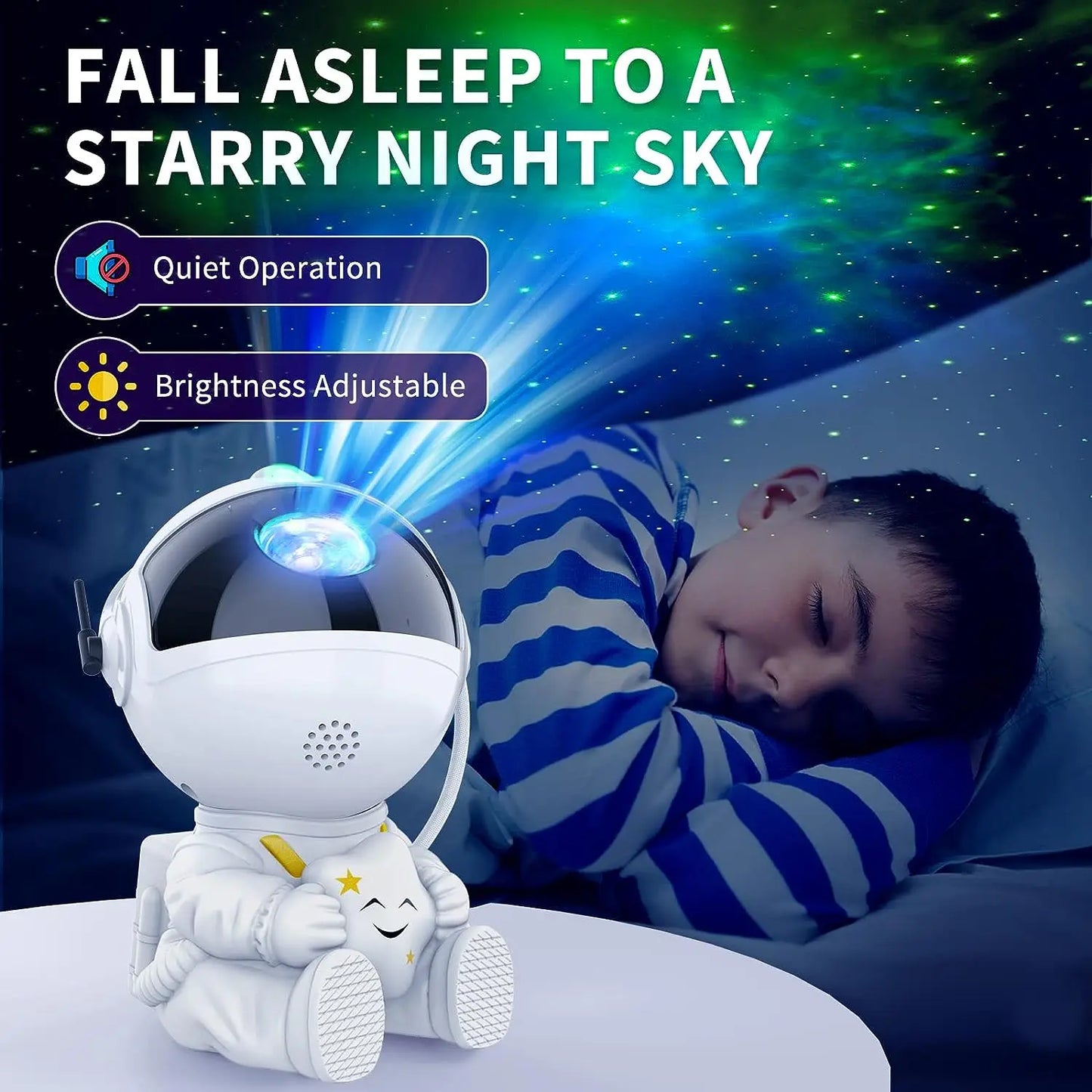 Astronaut Space Projector Starry Nebula Ceiling LED Lamp for Bedroom