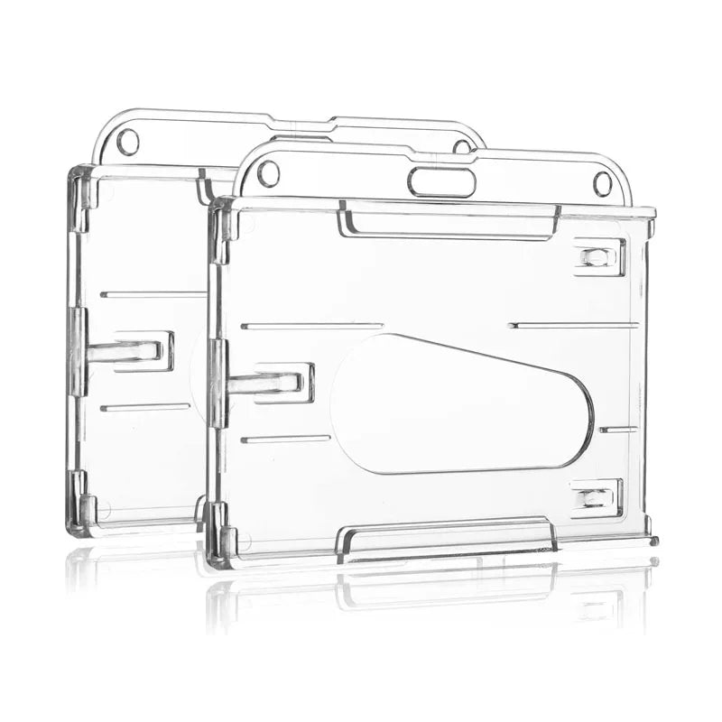 Transparent Multi-use Hard Plastic Badge Work ID Card Holder