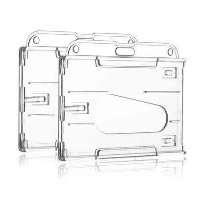 Transparent Multi-use Hard Plastic Badge Work ID Card Holder